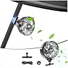 10L0L Magnetic Golf Cart Fan Rechargeable Big Battery Powered Portable Fan,3 Speeds/2 LED Light/56 Hrs Runtime /360°Rotatable with Magnetic Base,USB & Type C Ports,Cool Summer Golf Cart Accessories