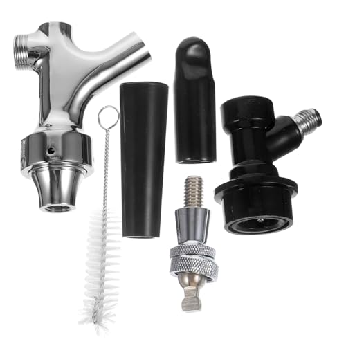 TOPBATHY Grifo de Cerveza Bar Botellas criba vibradora Estante válvula Martini gruñidor Accesorios Cerveza Tirador de Cerveza para casa Grifo dispensador de Cerveza Acero Inoxidable Black