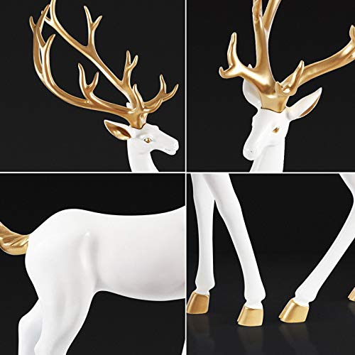 Statue de cerf décoration de maison moderne et bureau créatif - 4