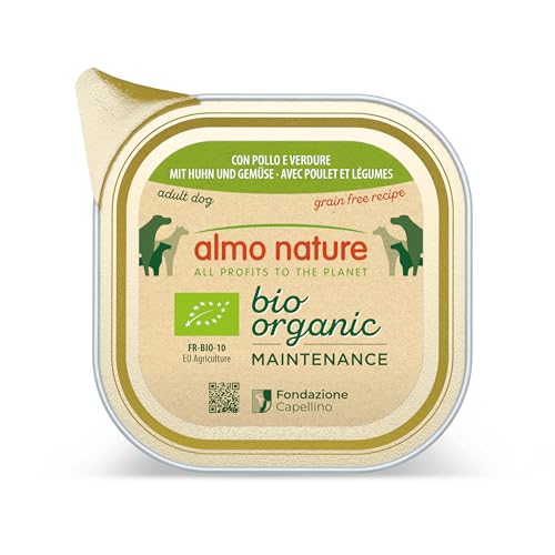 Produktbild von Almo Nature BioOrganic Maintenance mit Bio Huhn & Bio Gemüse - 12 x 100 g