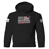 Grunt Style Pledge Unisex Youth Hoodie (Large, Black)