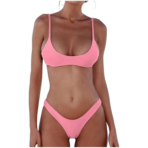 Generisch Dikini - Conjunto de traje de baño de cintura alta para mujer, push up, sexy, traje de baño de verano de dos piezas 2025, traje de baño para playa, parte superior de bikini, bikini para