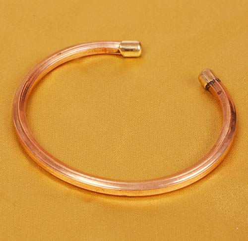 Image of Touchstone Copper Bracelet Tibetan Style. Hand Forged with Solid and high Gauge Pure Copper.
