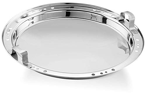 Image of LiMETRO STEEL Stainless Steel Induction Base Multi Kadhai /Idli Cooker /Kadai Streamer with Stainless Steel lid (6 Plates, 14 Idli) (2 Idli Plates, 2 Dhokla Plates, 1 Steamer, 1 Mini Idli Plate)