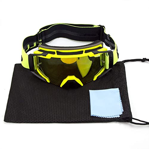 Motocross Goggles Dirtbike Atv Motorcycle Anti-Uv Motorbike Ski Goggles Anti-Slip Strap Nose Cover Fit Glasses & Helmet #TOP4