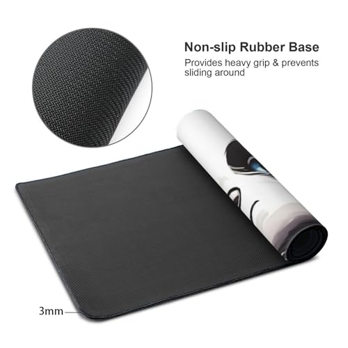 Tapis de souris de jeu bords cousus pour protéger le bureau et le clavier - 3