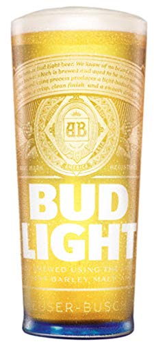 Bud Light Pint Glass CE Marked Official Merchandise