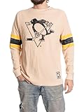 Calhoun Men's NHL Waffle Knit Long Sleeve Thermal Shirt – Lightweight Cotton Blend, Cold Weather Layering Top(Pittsburgh Penguins, Large)