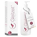Gleitzeit® 1 Liter XXL Gleitgel Gel auf Wasserbasis für Frauen – Sensitives Gleitmittel dermatologisch getestet – Vaginaler PH-Wert - Sicher mit Kondomen & Toys - weiche Textur ohne zu verkleben
