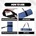 QIYUDA 2 Pcs Yoga Mat Strap, 59 X 1.5 Inch Adjustable Yoga Mat Holder Carrying Strap for All Size, Black (Yoga Mat Not Included)