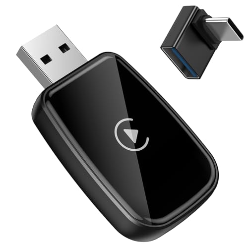 Gatatol 4-in-1 Wireless CarPlay Adapter for iPhone & Android
