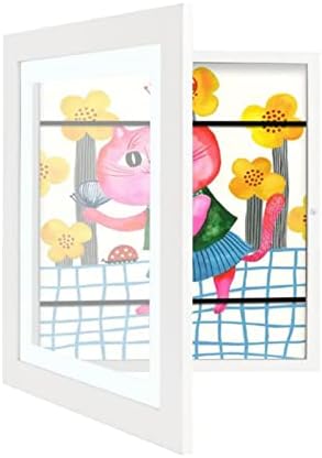 EzonYanGo Kids Art Frame 2-Pack, Kids Art Frames Front-Opening, Children Artwork Picture Frames Changeable, Artwork Display Storage Frames for Children Drawing Crafting