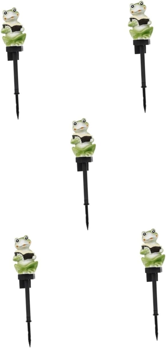 5pcs The Frog Plugs in The Lamp Waterproof Stake Lights