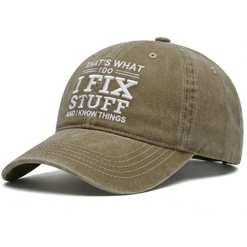 Funny Hats for Men Embroidered Adjustable Cotton Baseball Cap Unique Gifts for Men Who Have...