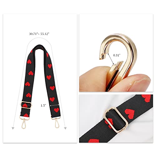 Image of TANOSII Wide Purse Strap Adjustable Replacement Shoulder Crossbody Strap Handbag Strap