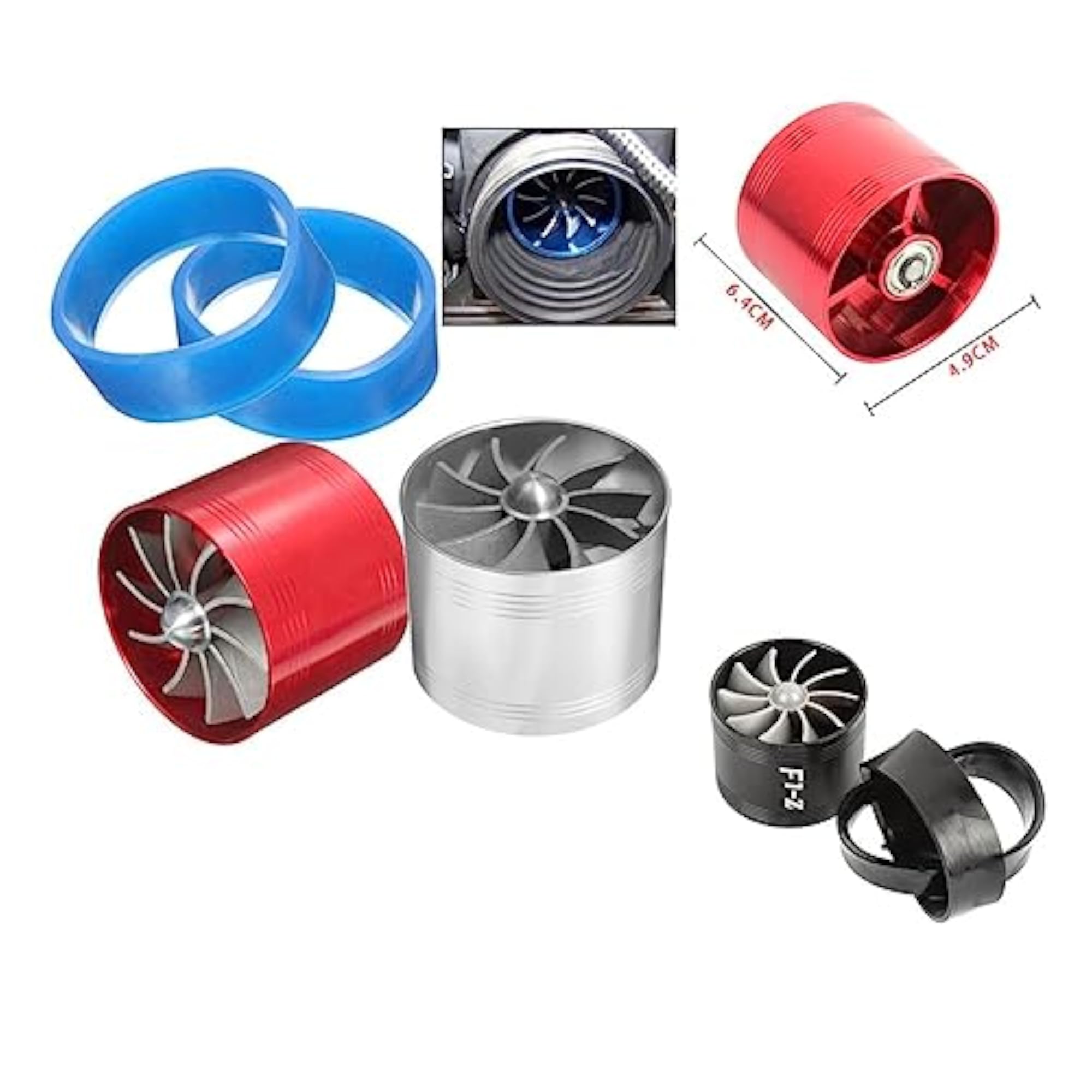 Air Intake Turbocharger Fuel Gas Saver Fan