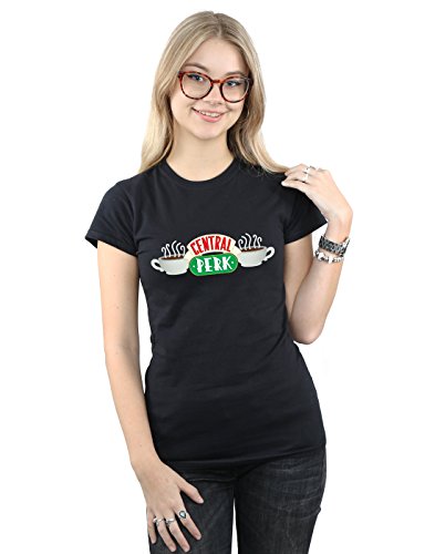 Absolute Cult Friends Women's Central Perk T-Shirt Black Large