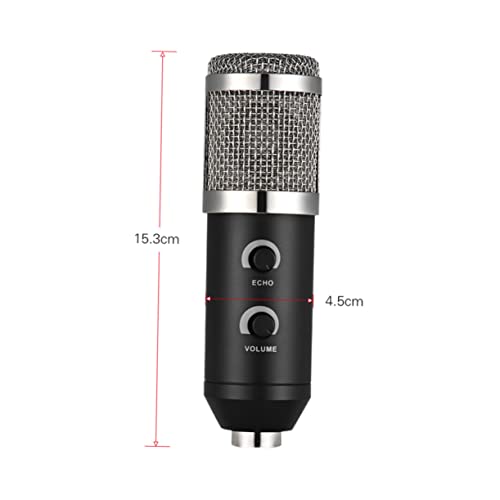 Microphone à condensateur pour webdiffusion avec support anti-vibration stable