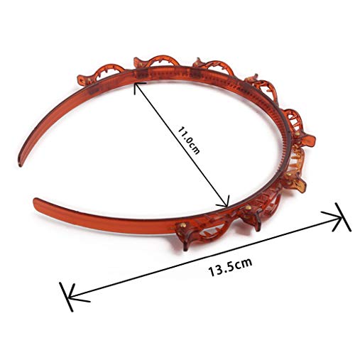 5 Pezzi Cerchietto a forcina per Capelli con