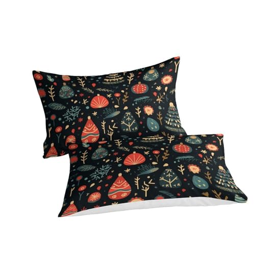 Linge de lit zippé en microfibre douce avec motif Noël 3D garçon