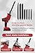 Cordless Reciprocating Saw for Home & Outdoor Use, 2×2.0Ah Batteries, Variable Speed, Red Compact Saw Kit with Blades for Wood/Metal/PVC Cutting – Ideal for DIYers & Gardeners in All Seasons