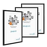 Rahmenleiste im MODERNEN STIL, Material MDF, Farbe Schwarz / Schlicht