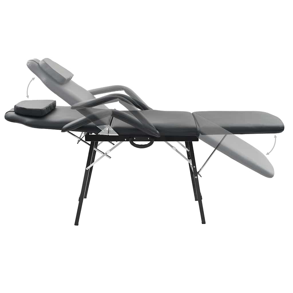 Generisch Gesichtsbehandlungsstuhl Tragbar Kunstleder 185x78x76cm Schwarz,Gesundheit & Schönheit,Körperpflege,Massage & Entspannung,Massagestühle,24.25KG,110160