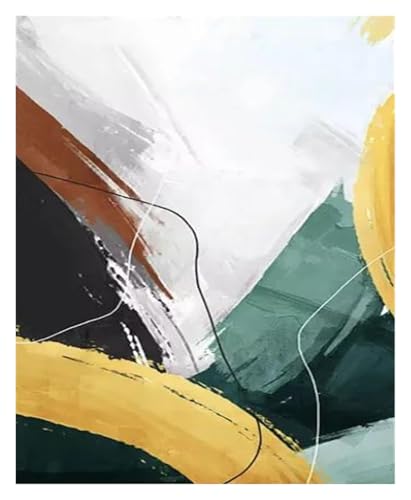 Peinture a l'huile moderne et grande affiche murale de style nordique