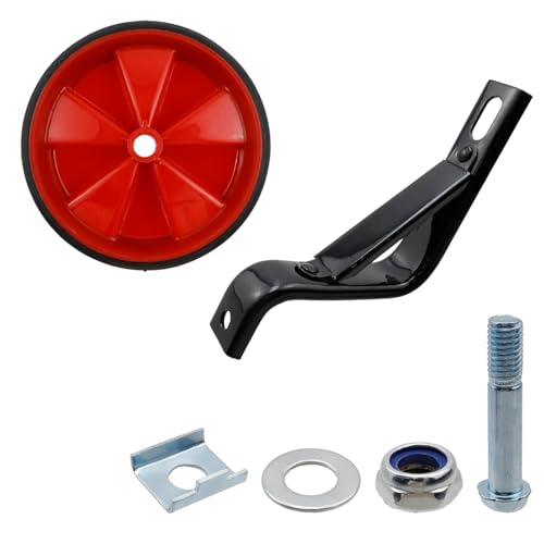 Image of Pair of Black Bicycle Auxiliary Wheel Children's Bicycle Accessories,Training Wheels Kids Bike Children Training Bike Wheel