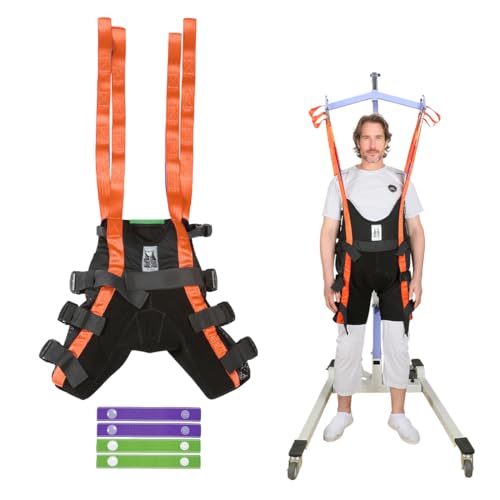 Image of EZ Assistive Patient Lift Walking Sling with 4-Way Stretch Fabric,Lift Sling for Standing Support & Mobility Assistance, Padded Patient Transfer Sling for Elderly & Rehabilitation Use (Large)
