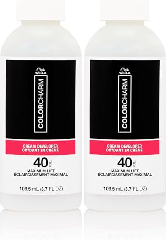 COLORCHARM Cream Hair Color Developer | 40 Volume | For Optimal Gray Blending and Rich| Multi-Dimensional End Results|3.7 Fl Oz (Pack of 2)