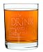 Premium Whiskey Glass, That's What I Do I Drink and I Know Things, Hand Etched 14oz Rocks Glass, Made in USA, Highball Gifts (1)