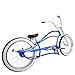Tracer Siena Chopper Stretch Cruiser GT Bike for Adults 26 Inch BMX Bicycles with Hi-Rise Handlebar Single Speed Adult Recumbent Bikes (BL)