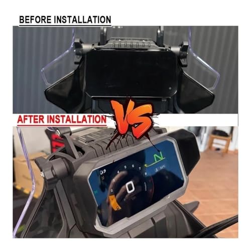 Pare-soleil couverture ecran moto pour éliminer les reflets et rayures du compteur