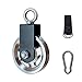 Exercise Equipment Cable Pulley with Hanging Strap and Carabiner, 3.74in/95mm Silent Rotation 360 Degree Pulley for Home Gym Pulley System Workout Equipment DIY Cable Pulley Lat Pulldown Attachments