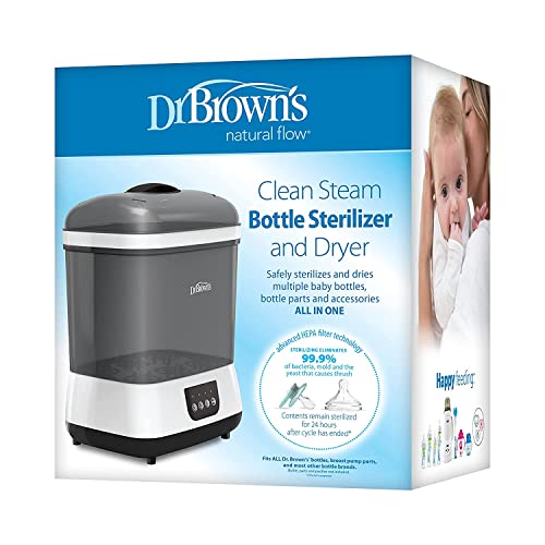 Dr. Brown's Clean Steam Baby Bottle and Pacifier Sterilizer and Dryer with Insta-Feed Bottle Warmer Combination Pack - image 3