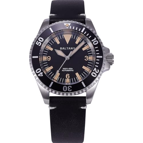 Baltany S3026 Automatic Dive Watches for Men 300M Waterproof, Military Style Mens Watch with NH38 Movement