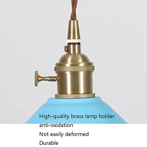 Lustre de restaurant macaron en métal avec interrupteur et suspension réglable - 6