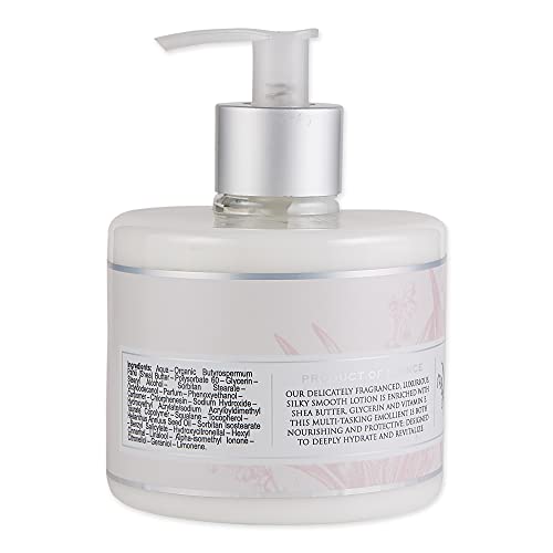 Pre de Provence Collection Shea Butter Enriched Silky Smooth Emollient Hand Lotion, Lily of the Valley, 11 Fl Oz