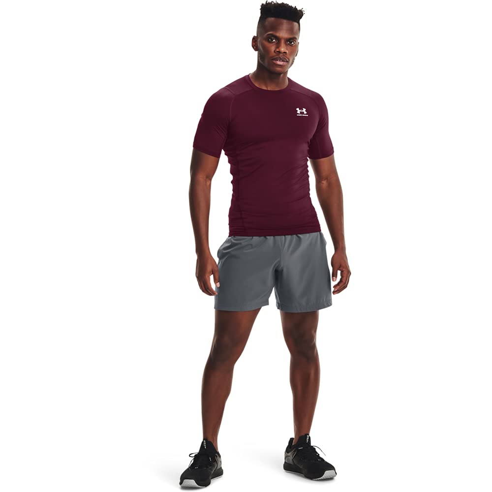 Under Armour Ua Hg Armour Comp Ss Koszulka z krótkim rękawem, męska kompresyjna koszulka męska (zestaw 1 sztuka), XXL wysoki