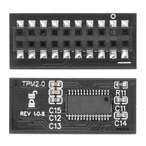 TPM 2.0 Módulo Profesional LPC Interfaz 20Pin Remote Card Cifrado Placa de Seguridad Componente Electrónico para Placa Base para PC para Ordenador