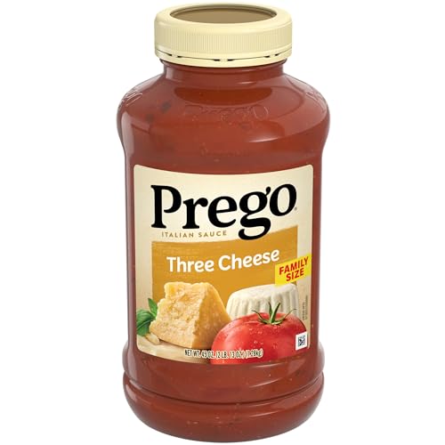 Image of Prego Three Cheese Pasta Sauce, 45 Oz Jar