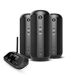 Avantree Harmony 2 - Système Audio Multiroom Bluetooth sans Fil, Enceintes Stéréo avec Entrées Bluetooth et Câble, Chaque Enceinte Devient Un Haut-Parleur Bluetooth Portable Indépendant