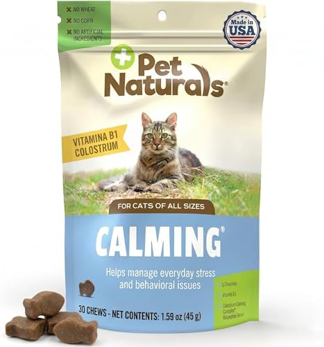 Pet Naturals Calming Chews for Cats, Anxiety Relief with Gentle I...