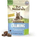 Pet Naturals Calming Chews for Cats, Anxiety Relief with Gentle Ingredients for Thunder, Fireworks, Travel, Grooming, Calming Pet Treats, Chicken Flavor, 30 Count