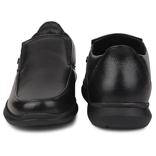 Image of Liberty Healers SCL-1 Formal Non Lacing Moccasin Shoes for Men with PU Sole | Comfortable Outsole and Lightweight | Cushioned Footbed | Suitable for Office