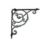 TentHome Regalbodenträger Regalträger Regalhalter Winkel Gusseisen Antik Rustikal Winkelträger Regalwinkel (A1)