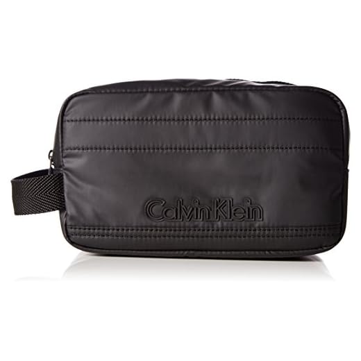 Calvin Klein Jeans Metro WASHBAG, Bolsa para Hombre, Negro (Black 001), 15x25x13 cm