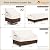 Aacabo Patio Furniture Covers Set,4-Piece 600D Heavy Duty Waterproof Outdoor Furniture Cover for Patio Swivel Rocker Chairs,Loveseat and Coffee Table,Beige & Brown