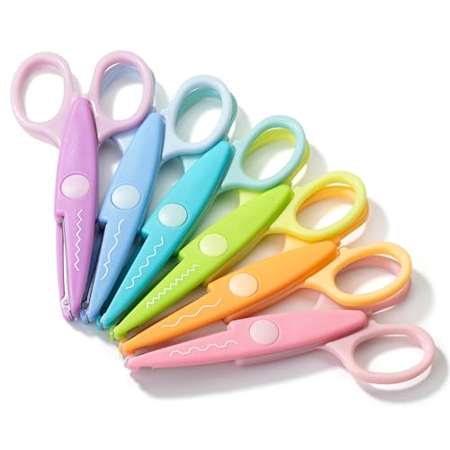 Mr. Pen Ciseaux Craft Bordure Décorative, 6 Pack Arc-en-ciel